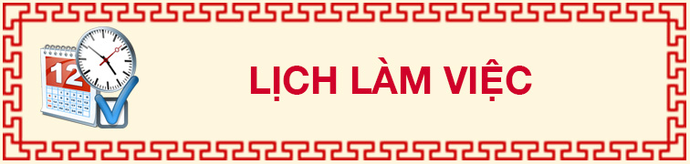 Lịch làm việc